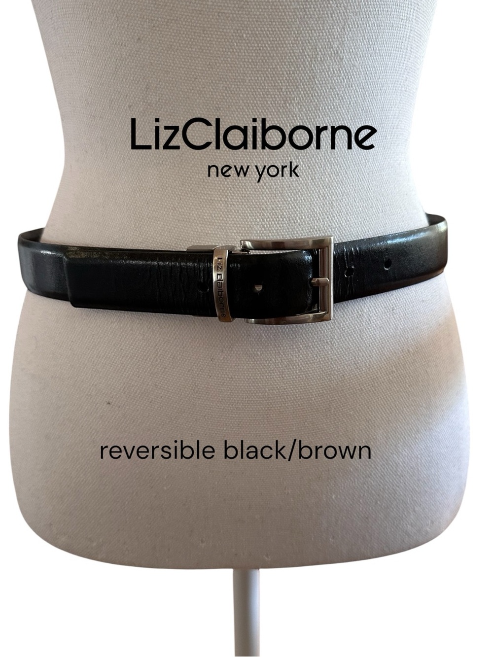 VILLAGER Liz Claiborne Reversible
Belt Women’s Black/Brown
Bonded Leather